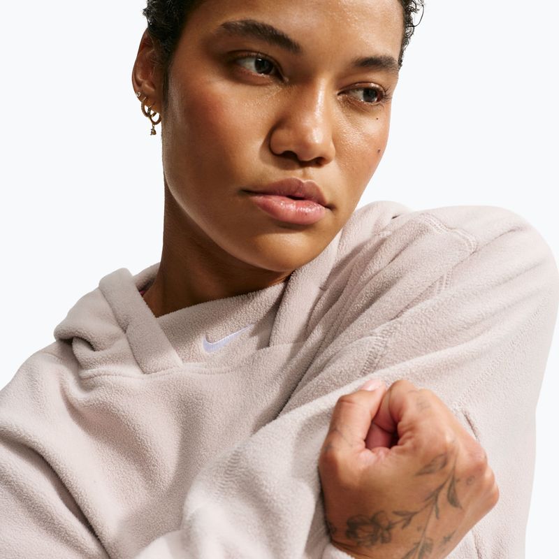 Moteriškas treniruočių džemperis Nike One Therma-FIT Oversized cream Ii/white 4