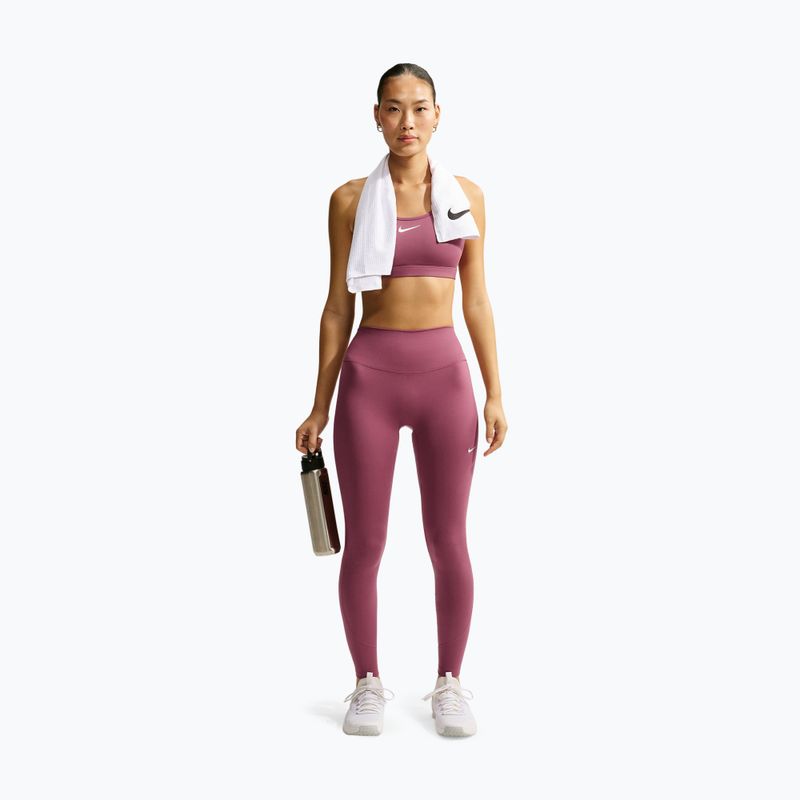 Moteriškos tamprės Nike One pink smoke/pink smoke/pink rise/white 2