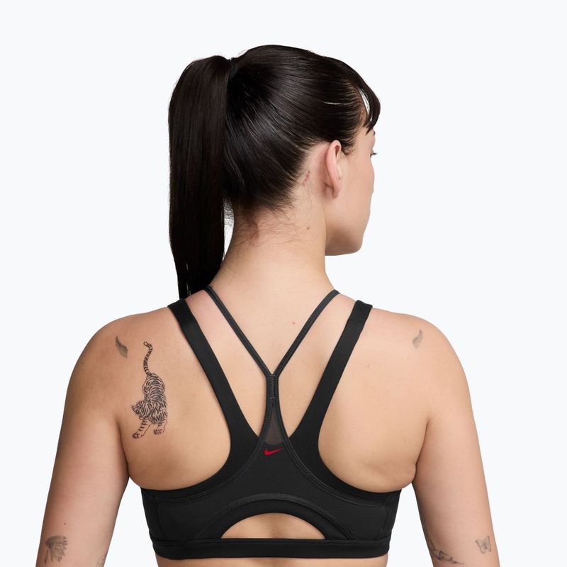 Sportinė liemenėlė Nike One black/smoke grey/university red 2