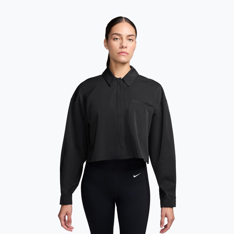 Moteriški treniruočių marškinėliai Nike 24.7 PerfectStretch black/dark smoke grey