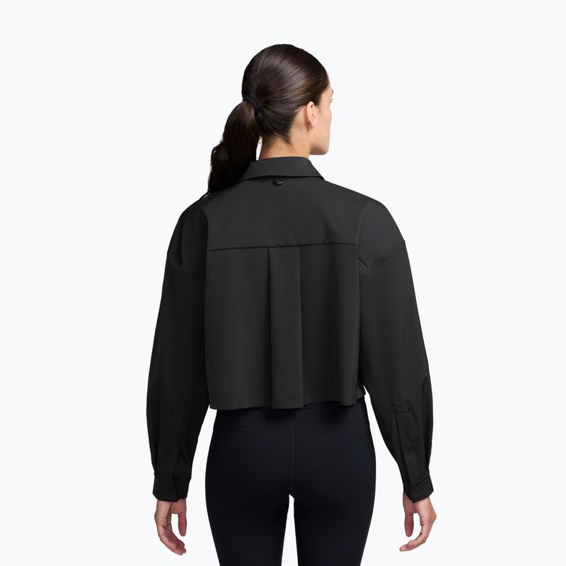Moteriški treniruočių marškinėliai Nike 24.7 PerfectStretch black/dark smoke grey 2