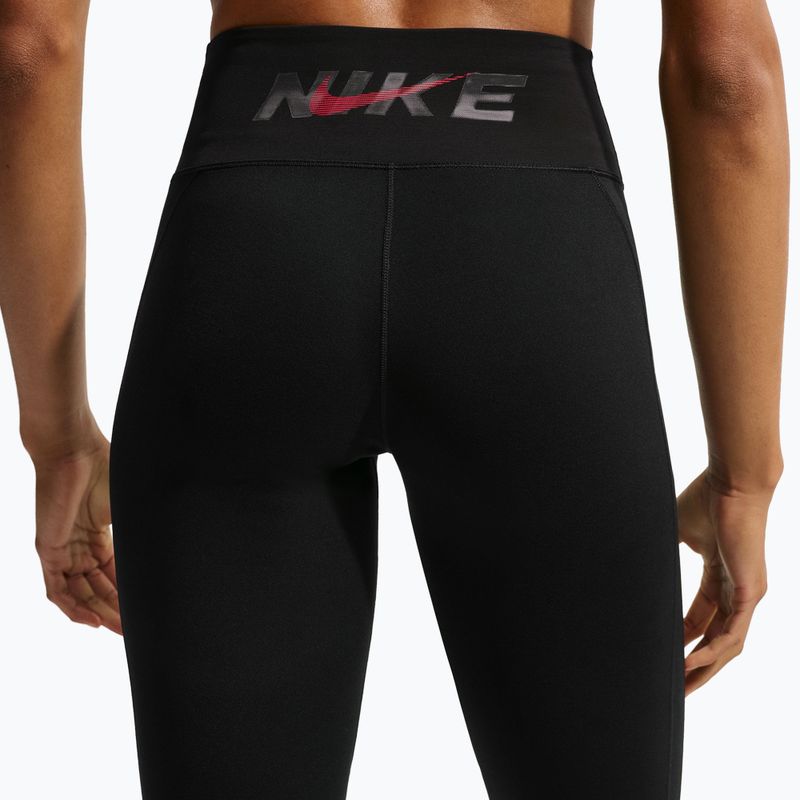 Moteriškos tamprės Nike One black/black/university red/white 5
