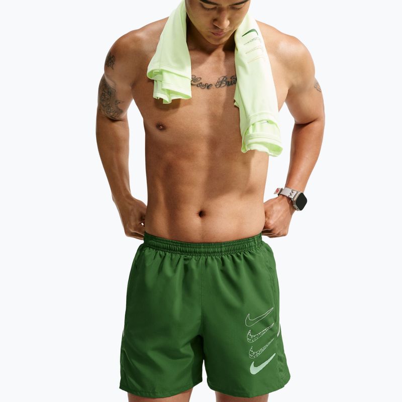 Vyriški bėgimo šortai Nike Miler forest green 5