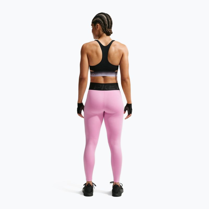 Moteriškos treniruočių tamprės Nike Pro Sculpt High-Waisted 7/8 pink rise/black/black 3