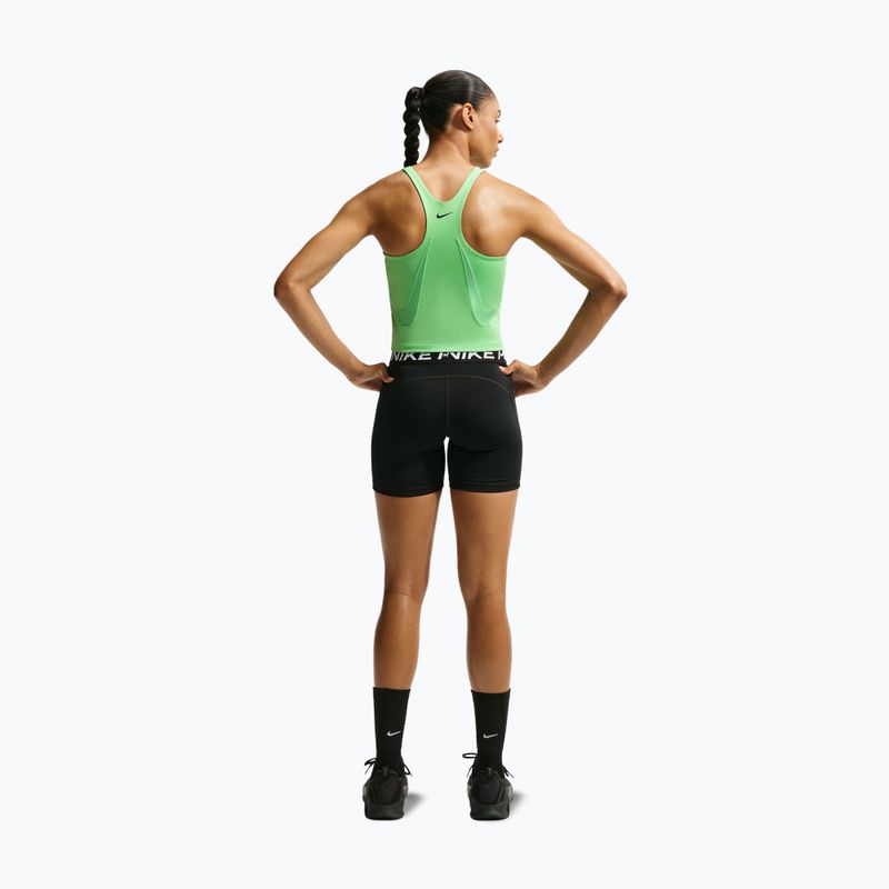 Moteriški treniruočių marškinėliai Nike Pro Sculpt illusion green/cucumber calm/black 2