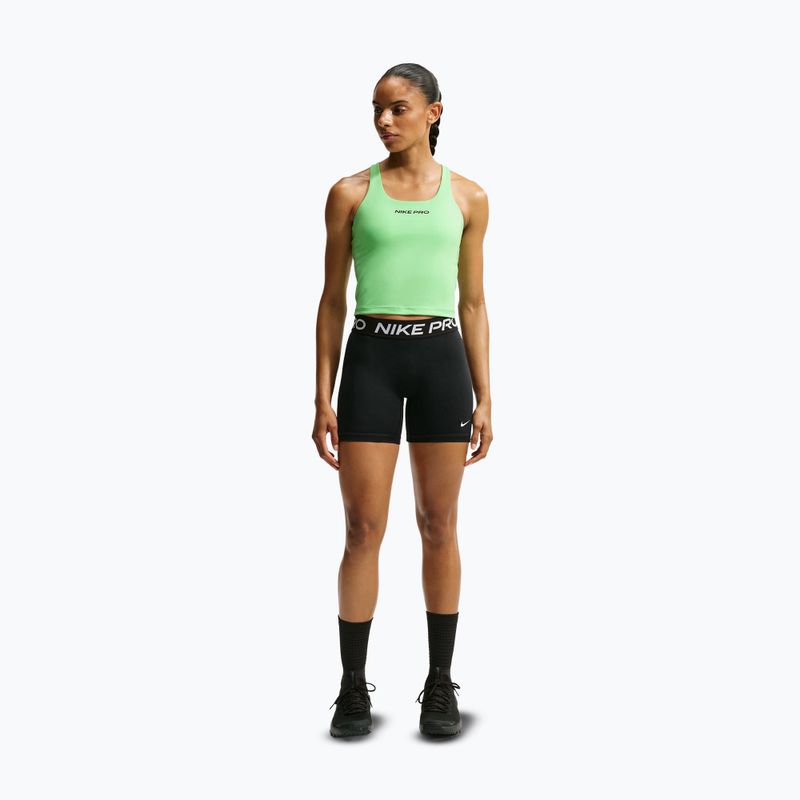 Moteriški treniruočių marškinėliai Nike Pro Sculpt illusion green/cucumber calm/black 7