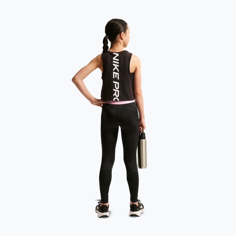 Vaikiškos tamprės Nike Pro Dri-FIT black/pink rise/white 3