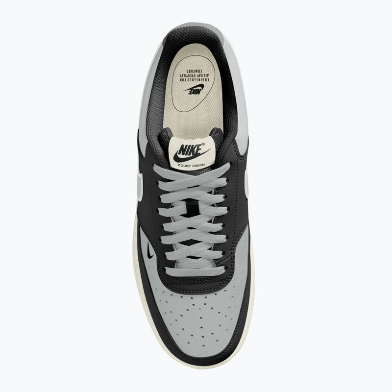 Vyriški batai Nike Court Vision Low black/light smoke grey/sail/light smoke grey 4