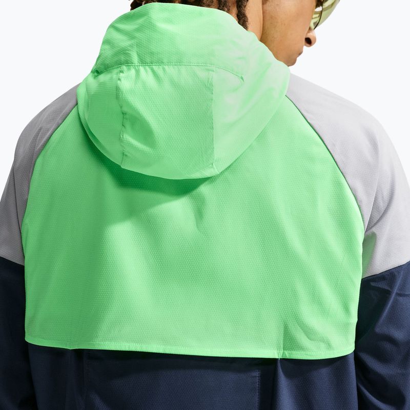 Vyriška bėgimo striukė Nike Impossibly Light Windrunner midnight navy/illusion green/wolf grey 5
