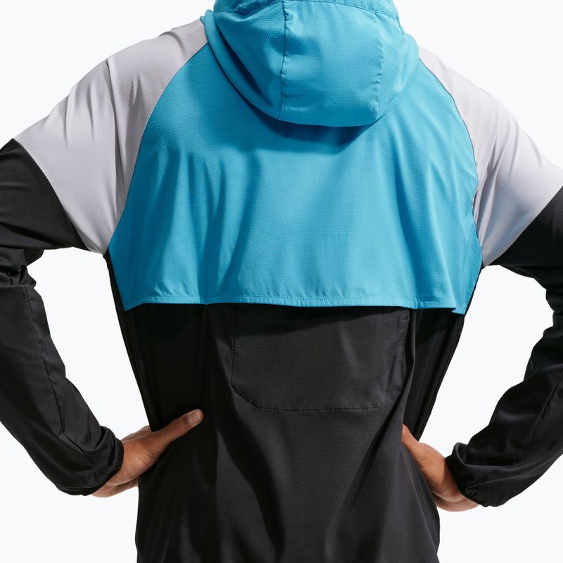 Vyriška bėgimo striukė Nike Impossibly Light Windrunner black/light current blue/wolf grey 5