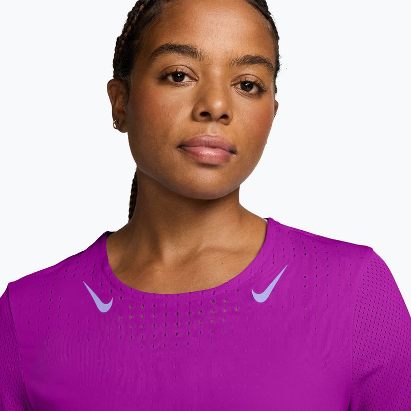 Moteriški bėgimo marškinėliai Nike AeroSwift Dri-Fit ADV vivid purple/purple pulse 3