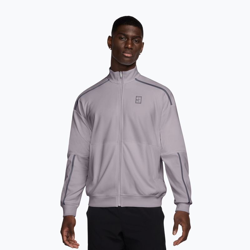 Vyriškas teniso džemperis Nike Court Heritage silver lilac/gridiron