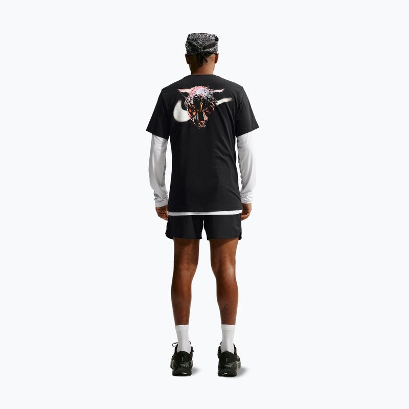 Vyriški bėgimo marškinėliai Nike Dri-Fit Graphic black/white 2