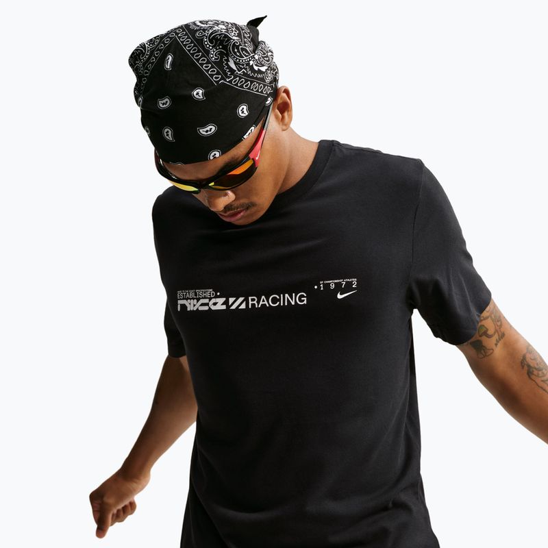 Vyriški bėgimo marškinėliai Nike Dri-Fit Graphic black/white 3