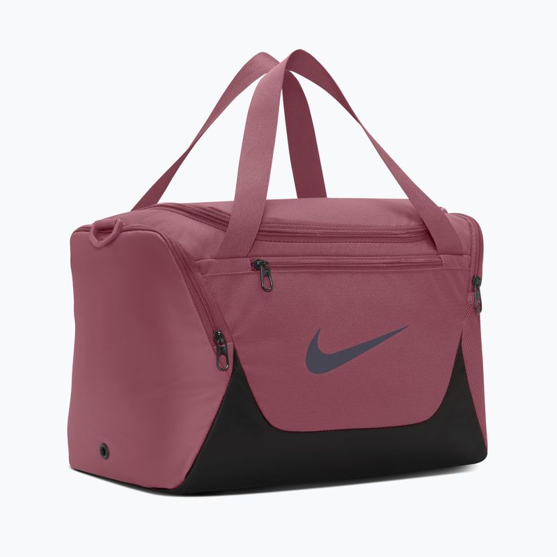 Treniruočiųkrepšys Nike Brasilia Duffel Extra Small 24 l pink smoke/black/gridiron 3