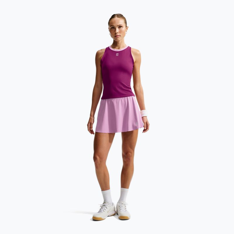 Teniso sijonas Nike Court Advantage orchid/white 2