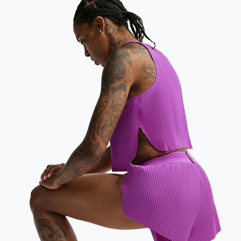 Moteriški bėgimo marškinėliai Nike AeroSwift Dri-Fit ADV vivid purple/purple pulse 5