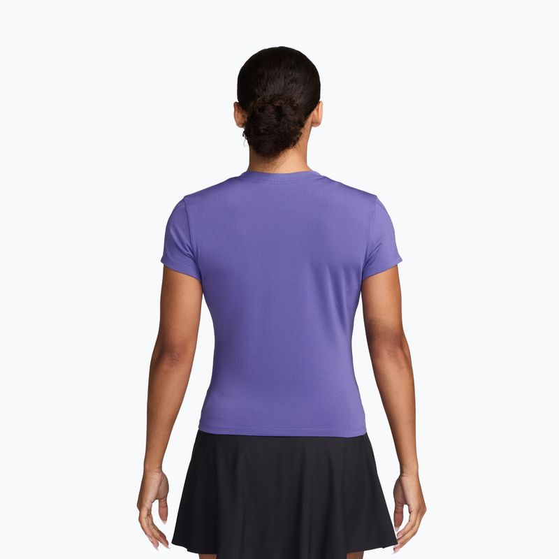 Moteriški teniso marškinėliai Nike Court Advantage dark iris/white 2