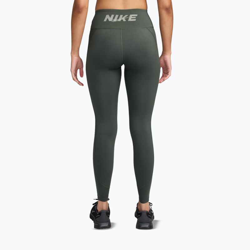 Moteriškos tamprės Nike One camo green/camo green/jade horizon/white 2
