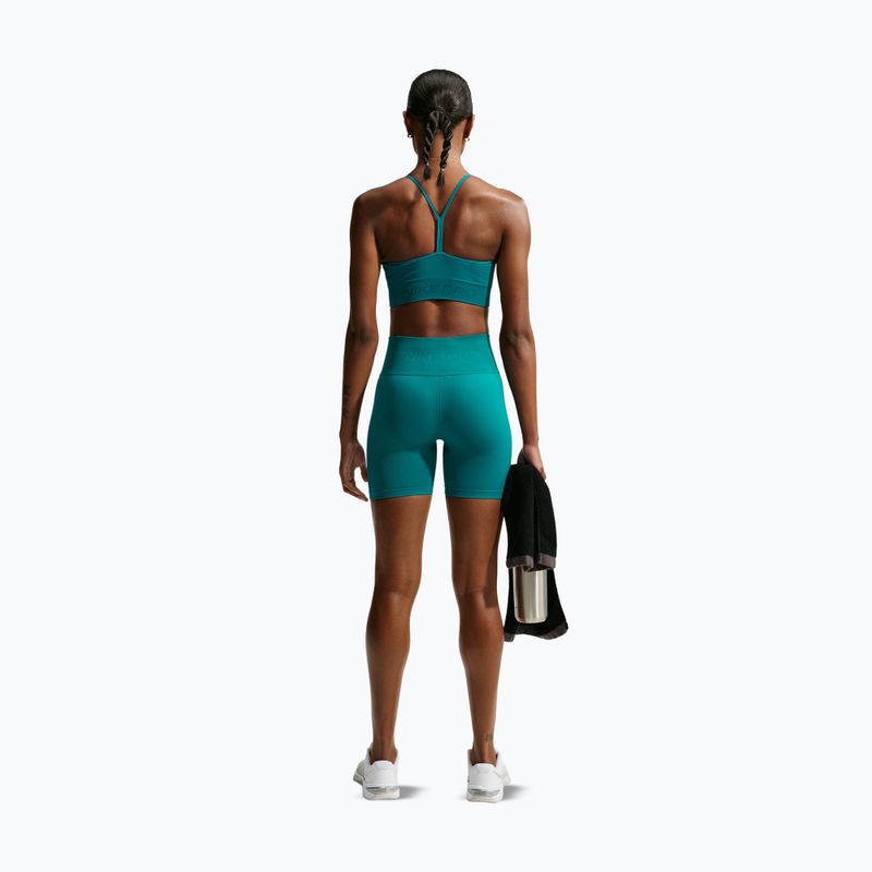 Moteriški šortai Nike Pro Seamless High-Waisted Biker 5" bright spruce 3