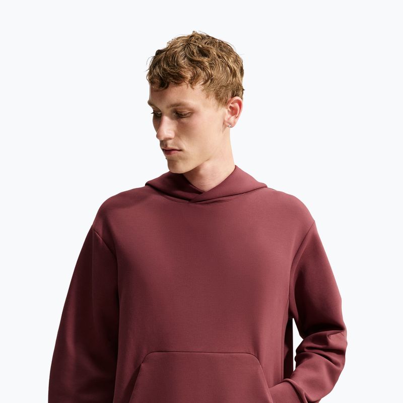 Vyriškas treniruočių džemperis Nike 24.7 ImpossiblySoft Light Boulder/Black/Burgundy Crush 4