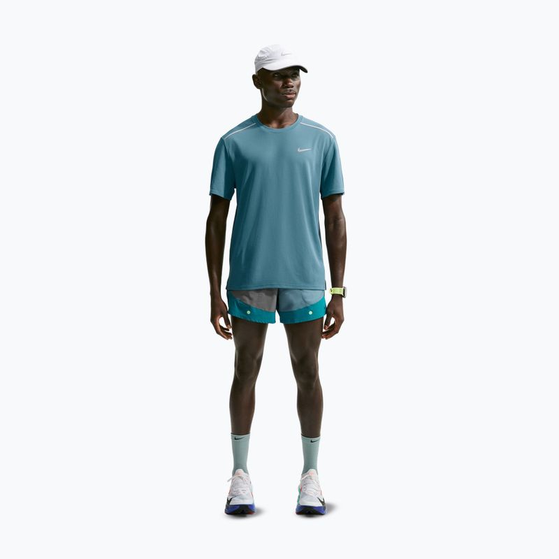 Vyriški bėgimo marškinėliai Nike Miler Dri-Fit UV smokey blue 2