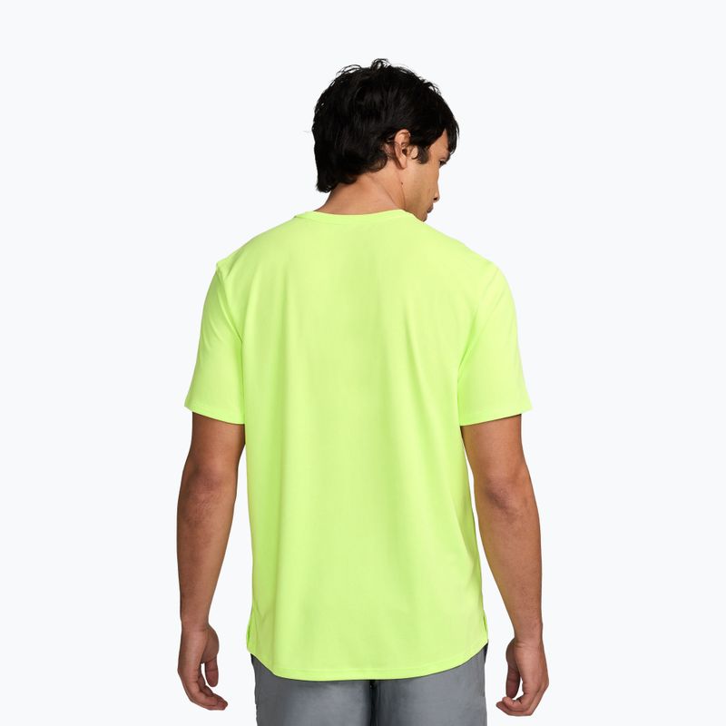 Vyriški bėgimo marškinėliai Nike Miler Dri-Fit UV light lemon twist 2