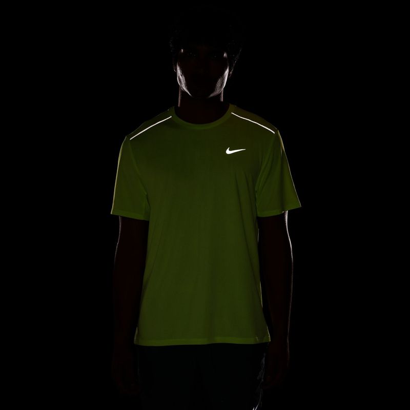 Vyriški bėgimo marškinėliai Nike Miler Dri-Fit UV light lemon twist 4