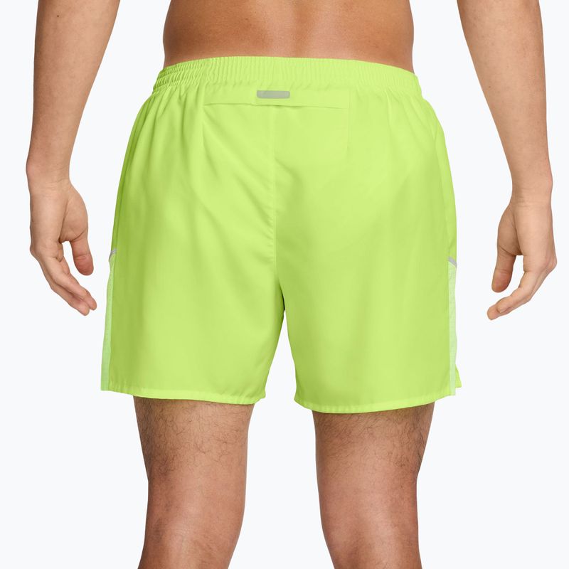 Vyriški šortai Nike Miler Dri-Fit Brief Lined 5" light lemon twist 2
