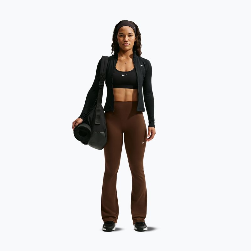 Moteriškos tamprės Nike One High Waisted Flared cacao wow/white 2