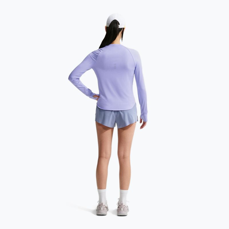 Moteriški bėgimo marškinėliai su ilgomis rankovėmis Nike Swift Dri-FIT UV LS purple pulse 3