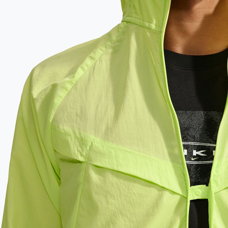 Vyriška bėgimo striukė Nike Stride Repel UV light lemon twist 8