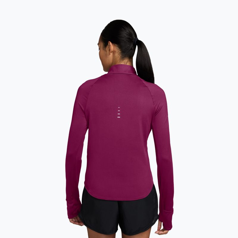 Moteriškas bėgimo džemperis Nike Swift Dri-FIT UV 1/4-Zip true berry 2
