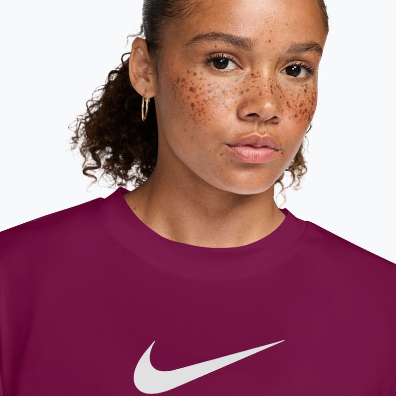 Moteriški treniruočių marškinėliai Nike Pro Dri-Fit Loose true berry/white 3