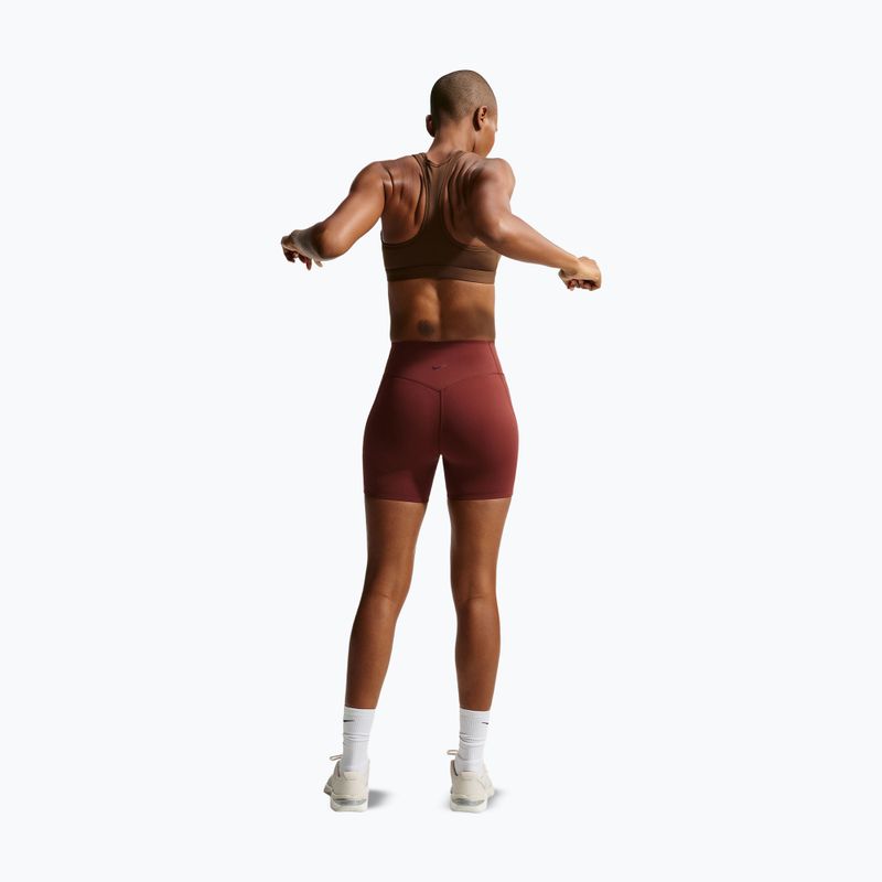 Sportinė liemenėlė moterims Nike Swoosh Medium Support cacao wow/white 3