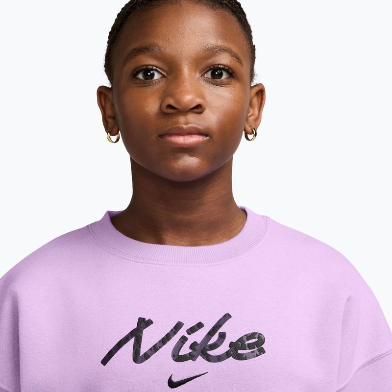 Vaikiškas džemperis Nike Sportswear Studio violet star 3
