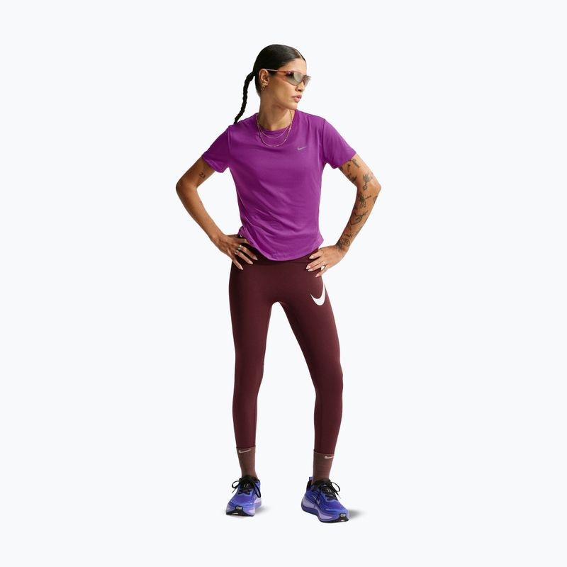 Moteriškos bėgimo tamprės Nike Tempo Swoosh Run High-Waisted 7/8 mystic dates/white 2