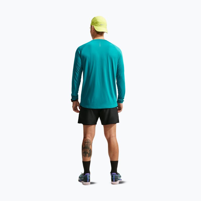 Vyriški bėgimo marškinėliai su ilgomis rankovėmis  Nike Stride bright spruce 3