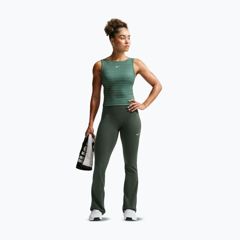 Moteriškos tamprės Nike One High Waisted Flared camo green/white 2