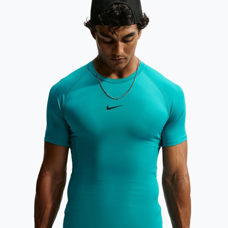 Vyriški treniruočių marškinėliai Nike Pro Dri-Fit Tight SS Fitness energy/black 4