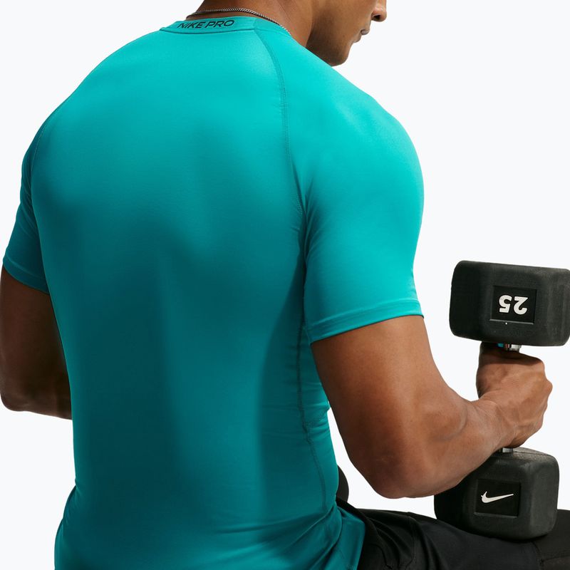 Vyriški treniruočių marškinėliai Nike Pro Dri-Fit Tight SS Fitness energy/black 5