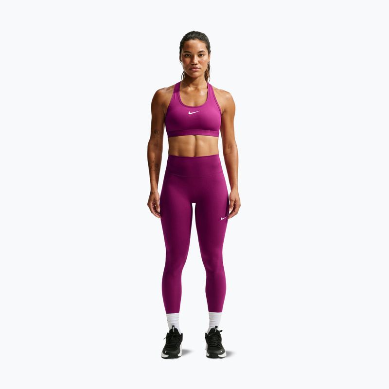 Sportinė liemenėlė moterims Nike Swoosh Medium Support true berry/white 2