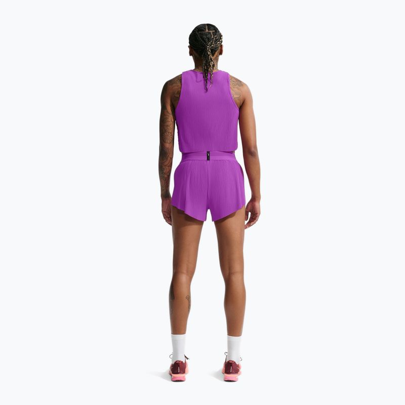 Moteriški bėgimo šortai Nike AeroSwift Dri-Fit ADV Mid-Rise 3" vivid purple/purple pulse 3