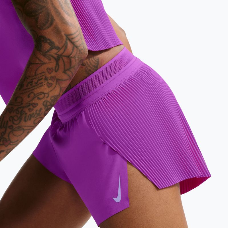 Moteriški bėgimo šortai Nike AeroSwift Dri-Fit ADV Mid-Rise 3" vivid purple/purple pulse 5