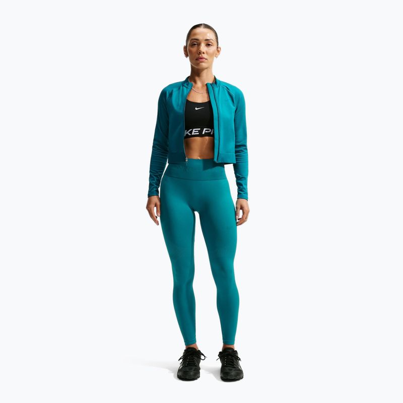 Moteriškos tamprės Nike Pro Seamless High-Waisted 7/8 bright spruce 2