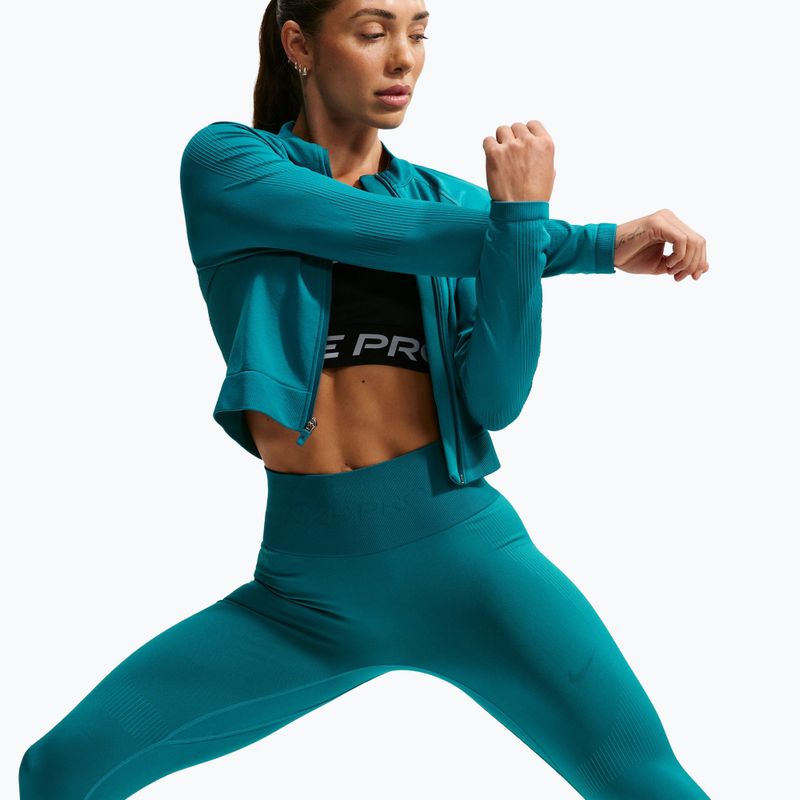 Moteriškos tamprės Nike Pro Seamless High-Waisted 7/8 bright spruce 4