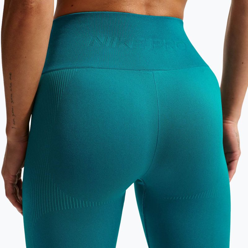 Moteriškos tamprės Nike Pro Seamless High-Waisted 7/8 bright spruce 6