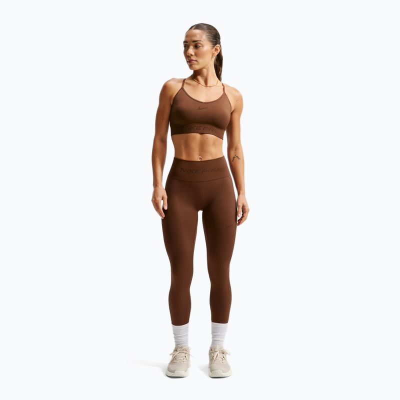 Sportinė liemenėlė moterims Nike Pro Seamless Light Support Sports Bra cacao wow 2