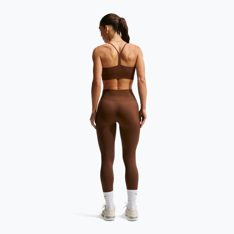 Sportinė liemenėlė moterims Nike Pro Seamless Light Support Sports Bra cacao wow 3