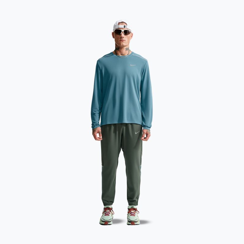 Vyriški bėgimo marškinėliai su ilgomis rankovėmis  Nike Miler Dri-Fit UV smokey blue 2